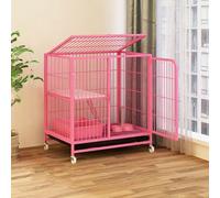 Jaulas para Gatos para Gatos de Interior, diseño Grande de Puertas múltiples, hábitat de Lujo, Jaula para Conejos, cobayas y Animales pequeños, Valla de Alambre de Metal portátil para interi