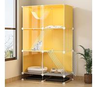 Jaulas para Gatos para Gatos de Interior, jaulas para Gatos, casa para Mascotas de Interior con paletas y Plataformas, perreras de Alambre de Metal, Parque para Gatos, condominio para Gatos