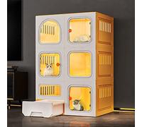 Jaulas para Gatos Parque Infantil, Gabinete para Gatos Semicerrado, Jaula para Gatos En Interiores, Jaula para Animales Pequeños, Recintos para Gatos Desmontables para Exteriores, Lugar De Ejercicio