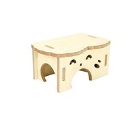 Jaulas para hámster Escondite de hámster Casa Tipo Cara Linda Cabañas Animales pequeños Nido for Dormir Plataforma Juego Productos for Mascotas S/L(17.5x11x8.5cm)