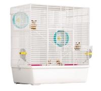 Jaulas para hámster Jaula elevada for hámster de Tres Capas con Estructura Hueca Gran Espacio