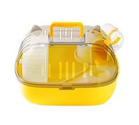 Jaulas para hámster Jaula for hámster, dispensador de Agua portátil Transparente, Rueda for Uso Externo(Yellow)