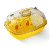 Jaulas para hámster Jaula for hámster, dispensador de Agua portátil Transparente, Rueda for Uso Externo(Yellow)