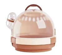 Jaulas para hámster Jaula for hámster, Jaula portátil, Suministros for Mascotas pequeñas, Transporte de Mano(Bruin)