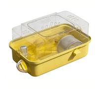 Jaulas para hámster Jaula for hámster, Villa pequeña y espaciosa, crianza Transparente for Principiantes, creación de paisajes(Yellow)