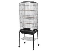 Jaulas para loros grandes Conure Cage | Jaulas de periquito alto de 137 cm de alto, pájaros de metal con ruedas giratorias para tortolito, cockatiel, canarios, entre ellos, caiques