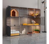 Jaulas para Mascotas para Animales Pequeños, Jaula Portátil para Cobayas, Jaula para Gatitos para Gatos De Interior, Jaula De Alambre para Gatos, Lugar Grande para Hacer Ejercicio, Ideal para 1-2 Ga