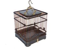 Jaulas para Pájaros Jaula de hábitat de Madera de Doble Capa, cajón Inferior Vivo, Jaula pequeña de cáñamo for pájaros, Conveniente for Limpiar excrementos de pájaros Jaula para Periquitos y Loros (C