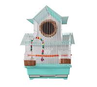 Jaulas para pájaros Jaulas para pájaros para periquitos Jaula para pájaros Tigre Loro Paloma Jaula Villa Jaula Cachorro Pájaro Perla Jaula de cría Jaula portátil de tamaño pequeño para pájaros Jaula