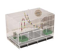 Jaulas para pájaros para periquitos, jaula de vuelo de hierro con soporte para loros pequeños, cacatúas, periquitos, conures, cuáqueros, apto para uso en interiores