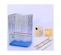 Jaulas para pájaros Proceso de platillo Jaula de pájaros Big Tiger Skin Peony Cockatiel Bird Cage Ornamental Cría de la jaula para las mascotas voladoras, pinzones Canarios Jaula Mascota ( Color : E )