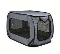 Jaulas para perros - Transportín para animales plegable y transpirable, jaula para perros de grandes dimensiones para gatos con paneles de malla ventilada, recinto para animales portátil para