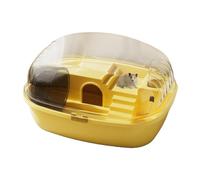 Jaulas y hábitats para hámster | Jaula transparente para animales pequeños, hogar para mascotas mide 13.98 x 10.83 x 7.87 pulgadas, incluye rueda de ejercicio
