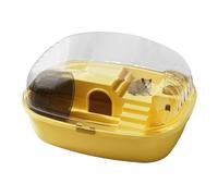 Jaulas y hábitats para hámsters,jaula grande para hámsters, hábitat de ratones de acrílico transparente grandes, tanque para hámsters, ratones y otros animales pequeños, incluye una boca