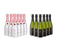 Jaume Serra Ice - Cava Rosado - Caja de 6 Botellas x 750 ml & Reserva - Cava Vintage Brut Nature Reserva - Caja de 6 Botellas x 750 ml