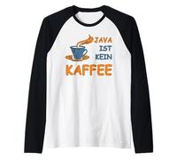 Java no es un café Caballeros Camiseta Manga Raglan