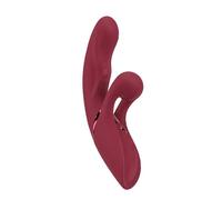 Javida 2 Function Vibrador de conejo Red 22,3 cm