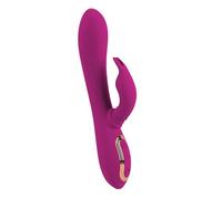 Javida 3 Function Vibrador de conejo Lila/Gold 23,0 cm