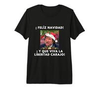 Javier Milei Feliz Navidad y Que Viva la Libertad carajo Camiseta Premium