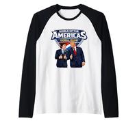 Javier Milei y Donald Trump Camiseta Manga Raglan