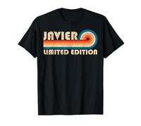 JAVIER Retro 70s 80s Sunset Stripe Camiseta