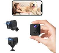 javiscam Camara Espia,4K Camara vigilancia WiFi Interior, Interior/Exterior Mini Cámaras De Vigilancia sin Cables,Vision Nocturna,Deteccion de Movimiento,Grabacion de Video a Distancia
