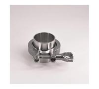 JAVJIYAI 2" Tri Clamp x 45mm 1-3/4" Pipe OD Stainless 2 PCS SS304 Weld Ferrules + 1 PC SS304 Clamp + 1 PC Gasket
