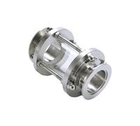 JAVJIYAI KF50 Vacuum Sight Glass Flange Tri Clamp Stainless Steel SS304 Flange 30 40mm Pipeline Observation Window