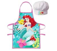 Javoli Juego de delantal y sombrero para niño Sirenita Ariel 2 piezas Disney, variados, Medium