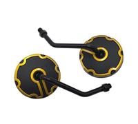 Javoryxh 1 Juego De Espejos Retrovisores para Bicicleta con 80mm Diámetro Y Vidrio Pieza Repuesto para Motocicleta Retrovisor