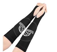 Javoryxh 1 Par De Mangas Voleibol Protectores Muñeca Coderas Que Pasan Antebrazo Protector Mano Brazo Para Entrenamiento