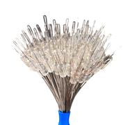 Javoryxh 100 Uds. Tapón De Silicona para Frijol Espacial Clavija Pesca Ovalada Tapón Bobber Flotador Profesional Parada para Línea Cuentas Silicona