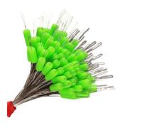 Javoryxh 100 Uds. Tapón De Silicona para Frijol Espacial Clavija Pesca Ovalada Tapón Bobber Flotador Profesional Parada para Línea Cuentas Silicona