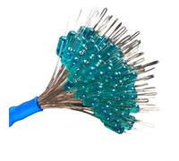 Javoryxh 100 Uds. Tapón De Silicona para Frijol Espacial Clavija Pesca Ovalada Tapón Bobber Flotador Profesional Parada para Línea Cuentas Silicona