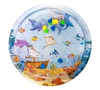 Javoryxh Alfombra De Juego Agua Sensorial para Gatos Salpicaduras Inflables PVC Gatos Y Perros Actividades Mascotas En Interiores Y Exteriores Suministro Perros Almohadilla