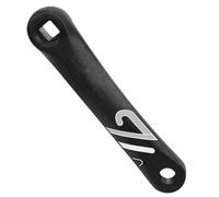 Javoryxh Brazo De Manivela Izquierda para Bicicletas Aleación Aluminio Reemplazo Bicicleta Montaña Y Carretera Brazo Eléctrico Cuadrado/rombo/Estriado Manivela Cónica Mano Izquierda