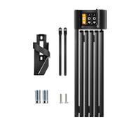 Javoryxh Candado De Bicicleta Plegable Peso Ligero Núcleos Aleaciones Zinc Ajuste Ángulos Flexibles A Prueba Herrumbre para Motocicletas Scooters Candado Bicicletas con Ángulos Regulables