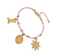 Javoryxh Colgante De Estrella Y Cordón Trenzado Joyería Acero Inoxidable para Mujer Accesorio Informal Diseños Estrella Y