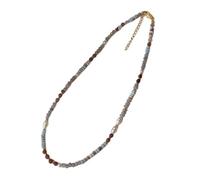 Javoryxh Collar con colgante de perlas de moda con cuentas de piedra natural, materiales para mujer, accesorios de moda