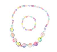 Javoryxh Collar y conjunto de collar de color caramelo con textura para niñas y adolescentes a la moda