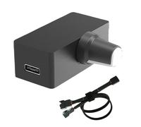 Javoryxh Controlador De Motor Ajustable Cable Divisor Tecnología PWM Adecuado para Regulación Eficiente La Velocidad del Ventilador Controlador PWM Textura ABS para Sistemas Refrigeración