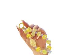 Javoryxh Cordón De Teléfono con Cuentas Correa Dijes Accesorios Uso Múltiple para Llavero Decoración Teléfono Inteligente Uso Diario Correa Acrílica con Cuentas Ramos Flores