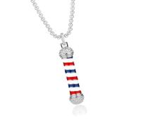 Javoryxh Elegante collar de barras de peluquero para estilistas y barberos que expresan orgullo profesional, accesorio de joyería para uso diario