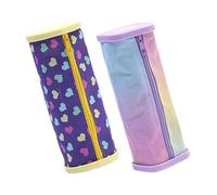 Javoryxh Estuche De Lápices Multifunción 2 Uds Estuche para Lápices con Cremallera Estudiantes Y Estuches Bolígrafos Gran Capacidad Bolsa Cosméticos Viaje Organizadores Que