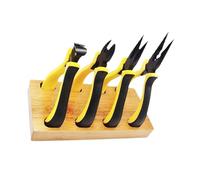 Javoryxh Juego De Alicates Pequeños Herramientas Fijación Relojes Vicios Acero Aleación con Soporte Madera para Reparación Herramientas Reparación Relojeros Profesionales