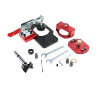 Javoryxh Localizador De Ranuras Bisagra para Carpintería con Accesorio Placa Guía Bloqueo Abridor Ranuras Plantilla Máquina Ranura Instalación Perforación Agujeros