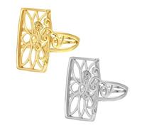 Javoryxh Multiusos Sofisticado Robusto Tachuelas De Latón Pendiente Accesorio Joyería Portátil para Suministros Artesanía Juego 2 Piezas Accesorios Suministros para Manualidades