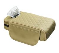 Javoryxh Protector para Reposabrazos De Automóvil con Soporte Pañuelos Integrado Compartimentos Almacenamiento Cómodos Almohadilla Reposabrazos Consola Automóvil Cubierta Caja