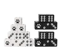 Javoryxh Resinas Patrón De Dibujos Animados 16 Mm Cubo Dados Seis Caras con Puntos Jugando Bloque Cuadrado para Niños Juguete Educativo La Enseñanza Matemáticas Juguete Educativo La