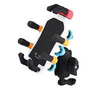 Javoryxh Soporte De Teléfono para Motocicleta con Amortiguador Vibraciones Antivibraciones Motocicleta Metal ABS Silicona Teléfonos Inteligentes Bicicleta